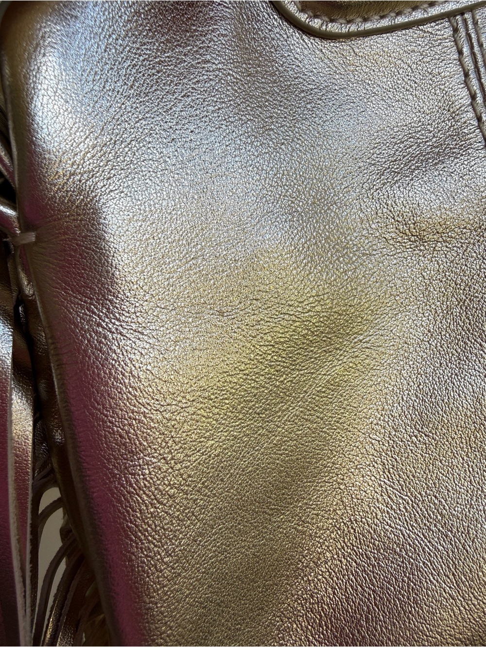 Maje metallic leather Miss M mini bag - Picture 11 of 15